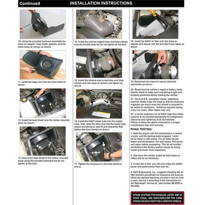 K&N High Flow Performance Kit | Chevy Silverado (99-04) V8 4.8/5.3L (77-3021KP)