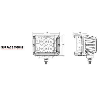 Rigid Industries 10-20 Toyota 4Runner A-Pillar Light Kit | Toyota 4Runner (10-20) (46703)