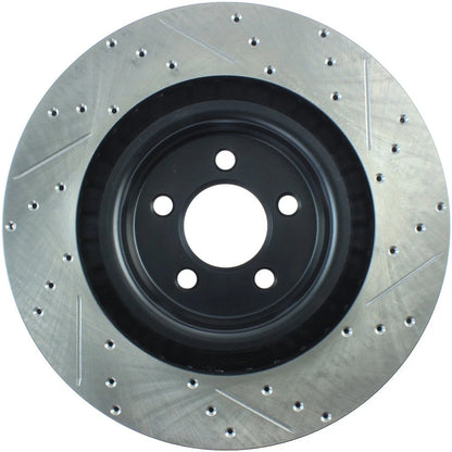 StopTech 127.63063R Front Right Drilled Slotted Brake Rotor for 2006-19 Charger