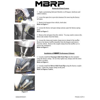 MBRP T409 3in Dual Rear Exit Resonator Back Exhaust | Ford F150 Raptor (17-20) (S5264409)