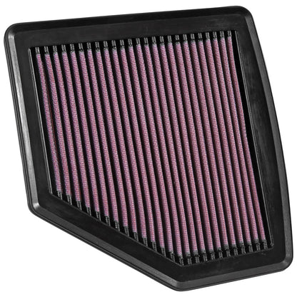 K&N 33-5037 High Flow Performance Air Filter for 2016-22 HR-V / 2014 Vezel 1.8L