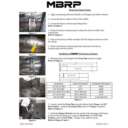 MBRP 3in Cat-Back Single Side Exit Black Armor | Ford F-150 21-23 (S5217BLK)