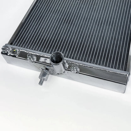 CSF High-Performance All-Aluminum Half Radiator - Silver | Evo 7/8/9