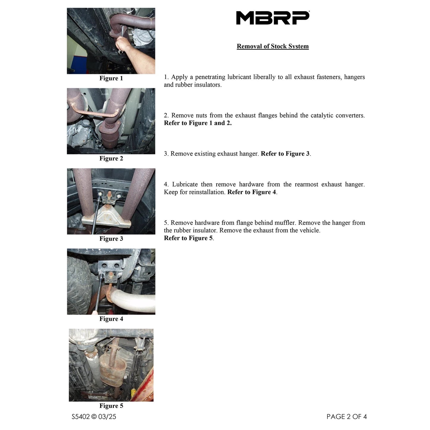 MBRP 2.5in. Cat-Back Dual Split Rear Exit Exhaust | Nissan Titan 5.6L EC/CC (04-09) (S5402409)