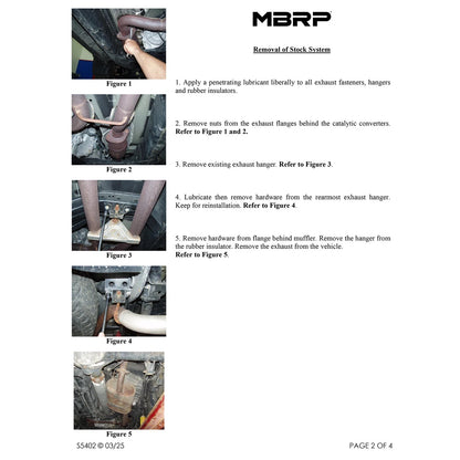 MBRP 2.5in. Cat-Back Dual Split Rear Exit Exhaust | Nissan Titan 5.6L EC/CC (04-09) (S5402409)