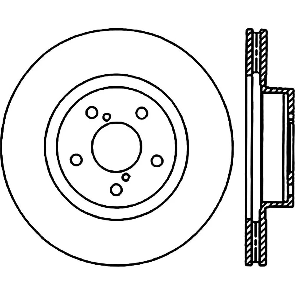 StopTech 127.47012R Front Right Drilled Brake Rotor for 1998-2016 Subaru Impreza