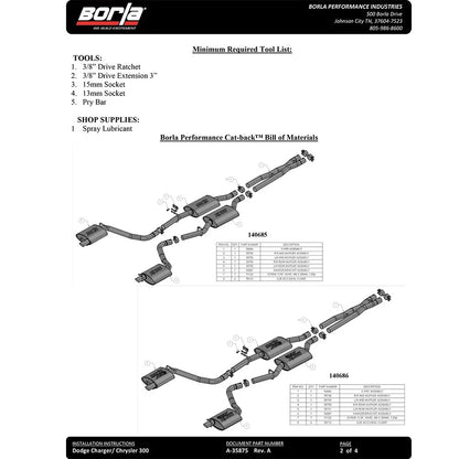 Borla Cat-Back Exhaust System - ATAK | Multiple Fitments (140686)