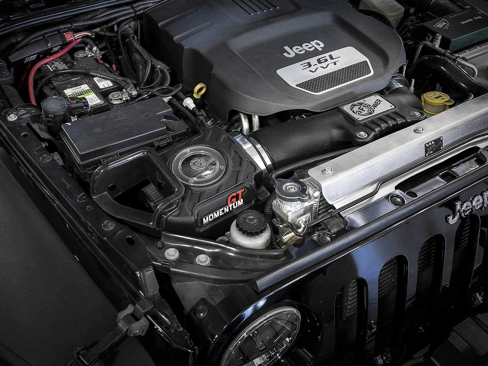 aFe Momentum GT Pro DRY S Cold Air Intake System | Jeep Wrangler JK V6 3.6L (12-18) (51-76212)