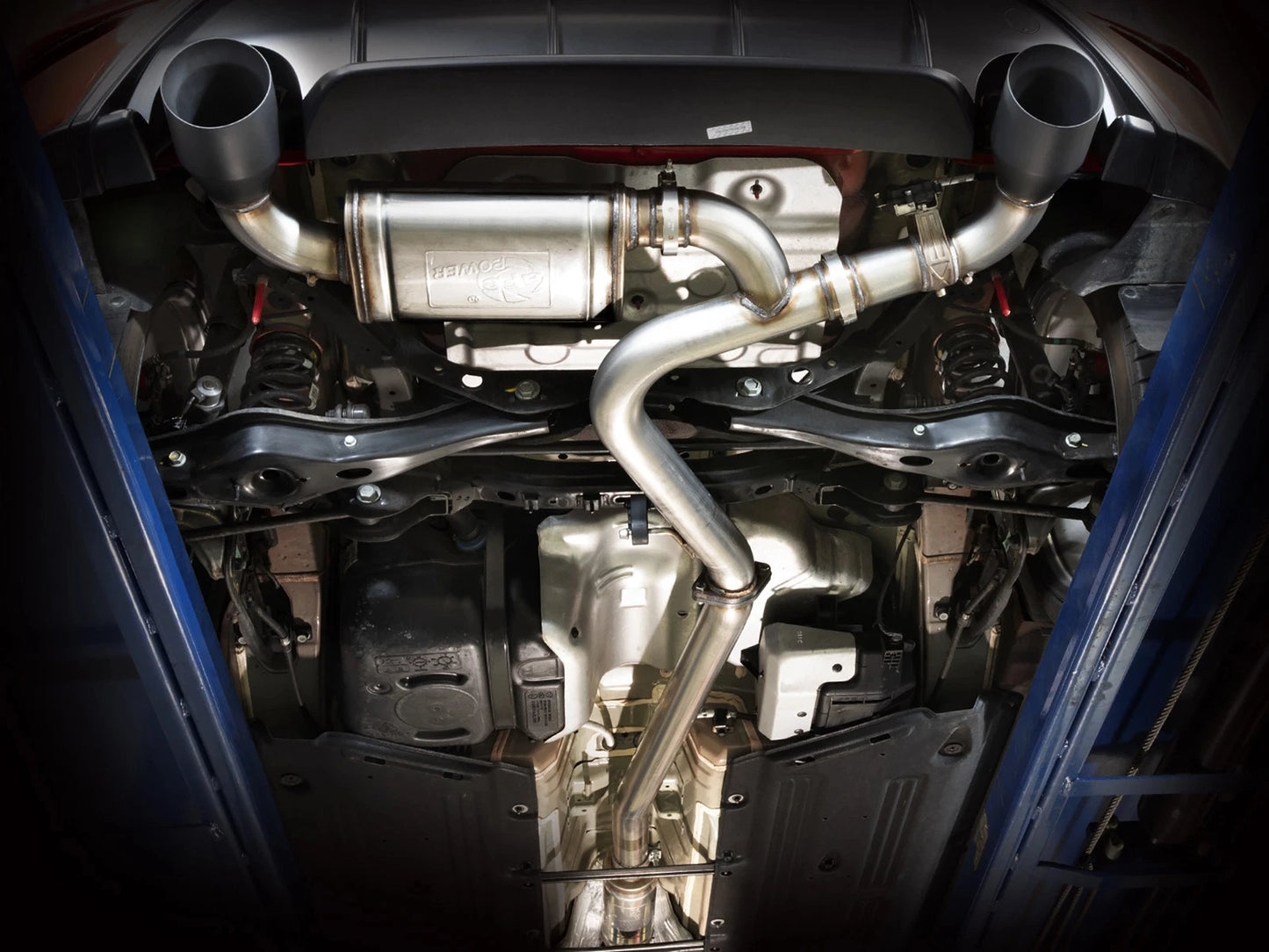 aFe 3in 304 SS Cat-Back Exhaust w/ Black Tips | Hyundai Kona N L4 2.0L (22-23) (49-37033-B)