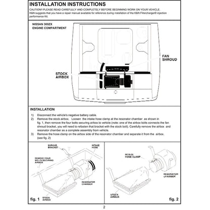 K&N Performance Intake Kit | 1984-1989 Nissan 300ZX (57-6002)