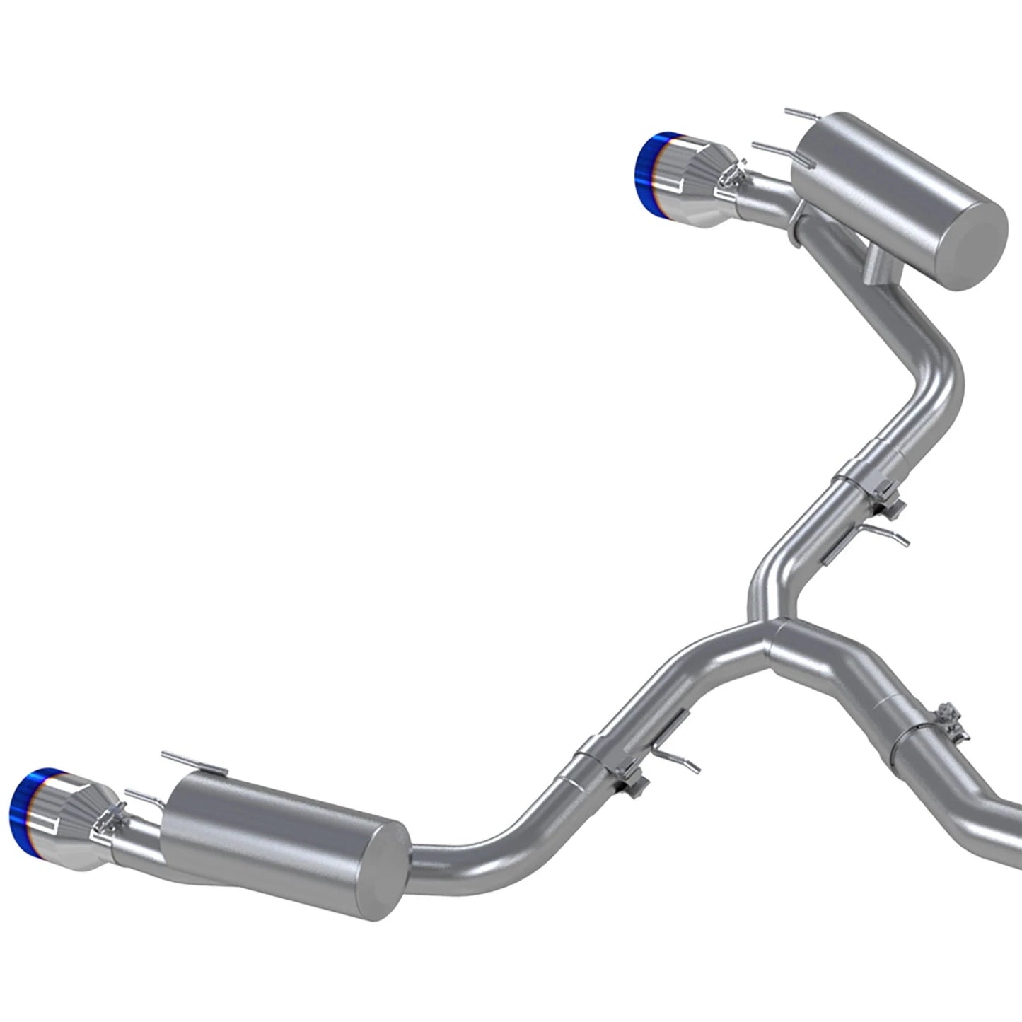 MBRP 3in Cat-Back Exhaust 2.5in Dual Split Rear w/ Burnt End Tips | Honda Civic SI (22-24) (S49033BE)