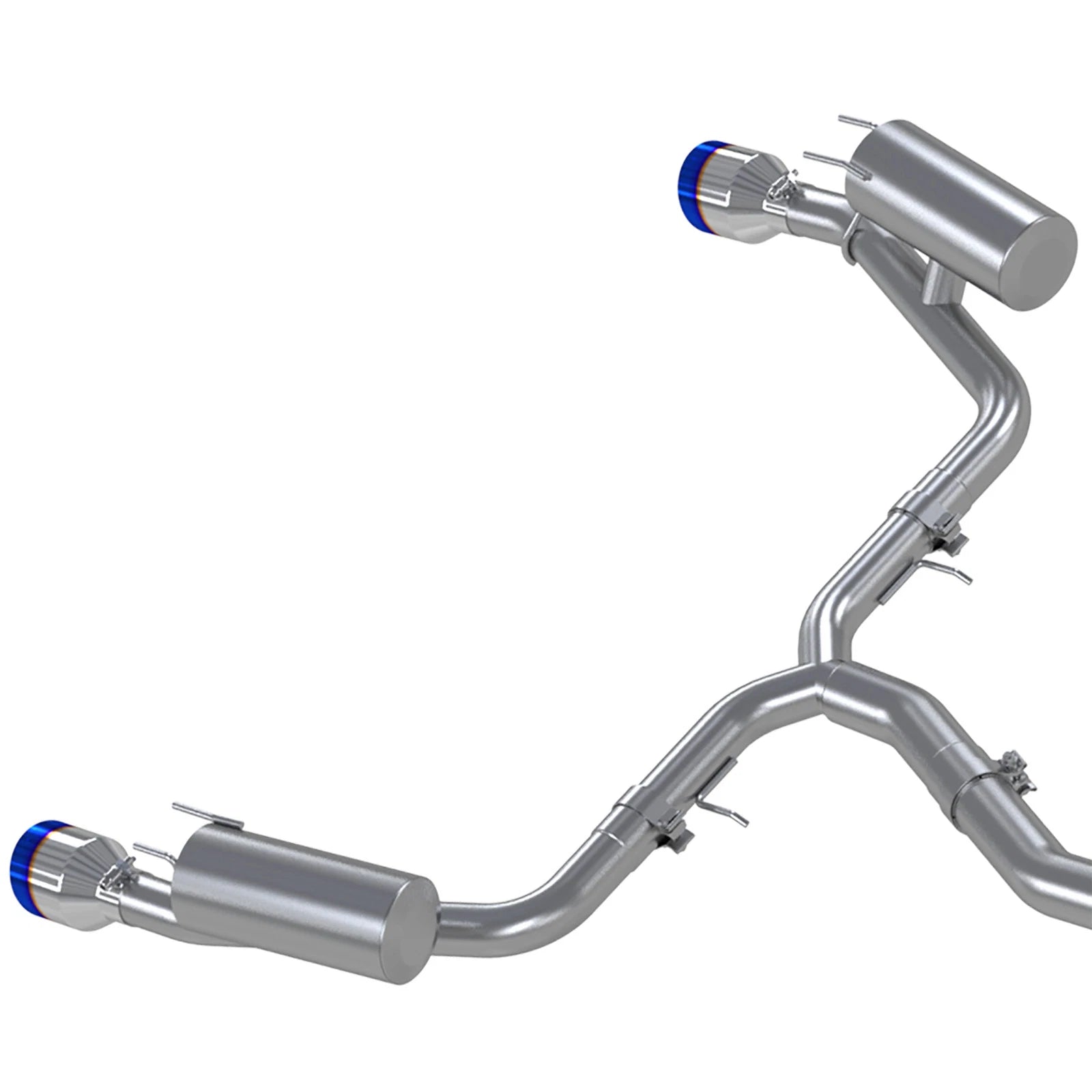 MBRP 3in Cat-Back Exhaust 2.5in Dual Split Rear w/ Burnt End Tips | Honda Civic SI (22-24) (S49033BE)