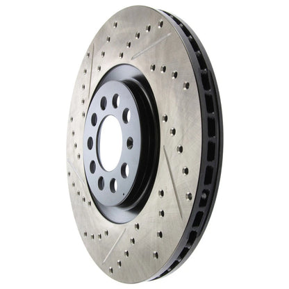StopTech 127.33062R Front Right Drilled Brake Rotor for 00-03 S3 / 99-07 Audi TT