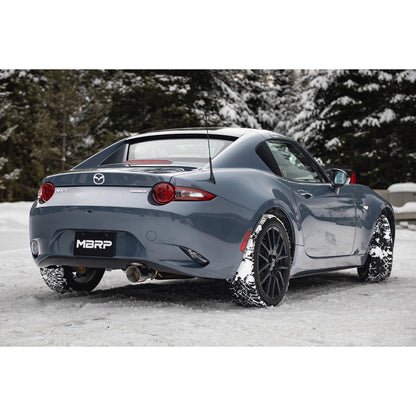 MBRP S4452AL Race Steel Axle Back Exhaust System for 16-25 Mazda MX-5 Miata 2.0L