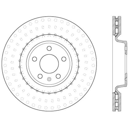 StopTech 126.33138SR Front Right Brake Rotor for 2012-19 Audi A6 / 2015-20 Macan