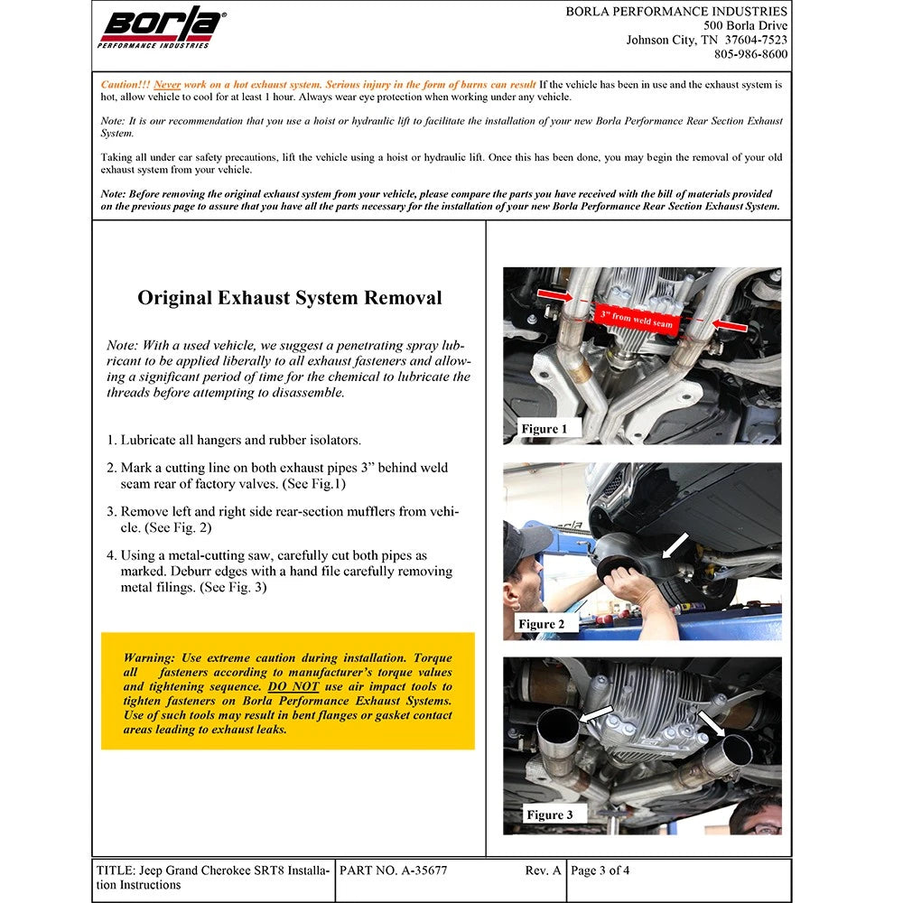 Borla Axle-Back Exhaust System - ATAK | Multiple Fitments (11827)