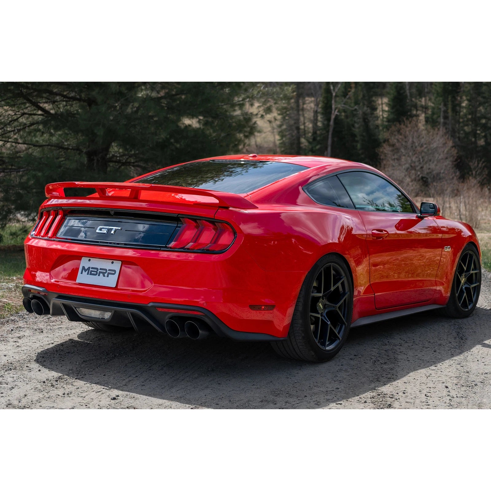 MBRP 2.5" Race Quad Exit Axle-Back Exhaust| 2018 - 2023 Ford Mustang GT (S7211)