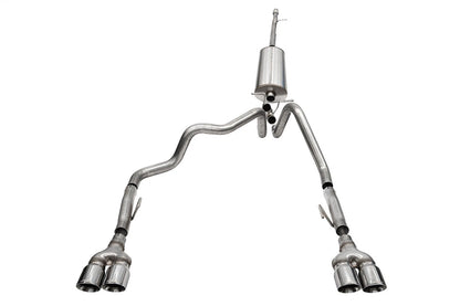 CORSA Sport / 3.0 in Cat-Back DRE Twin 4.0 in | Silverado/ZR2, Sierra AT4X 22-23 6.2L (21238BPC)