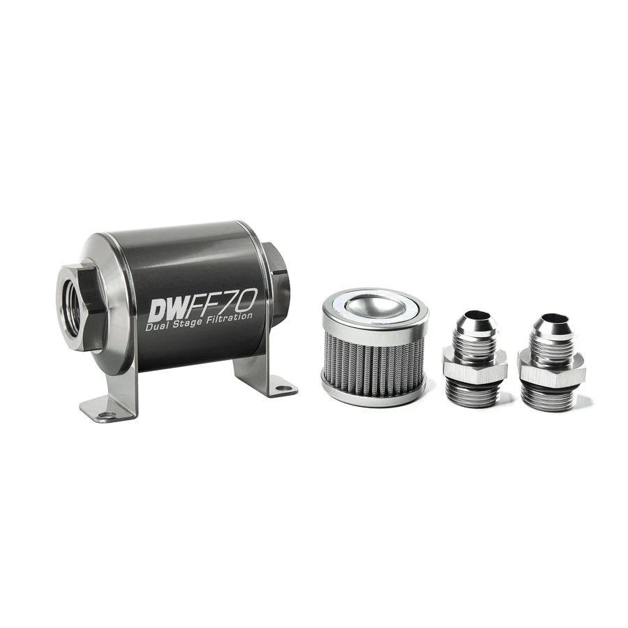 Deatschwerks Universal 70mm 10 Micron Fuel Filter Kit (8-03-070-010K-10/-38/-516/-6/-8)