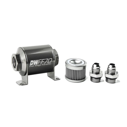 Deatschwerks Universal 70mm 10 Micron Fuel Filter Kit (8-03-070-010K-10/-38/-516/-6/-8)