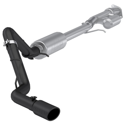 MBRP Black-Coated Alum. Steel 3in Cat-Back | GM 1500 Silverado/Sierra 2019-2024 (S5019BLK)