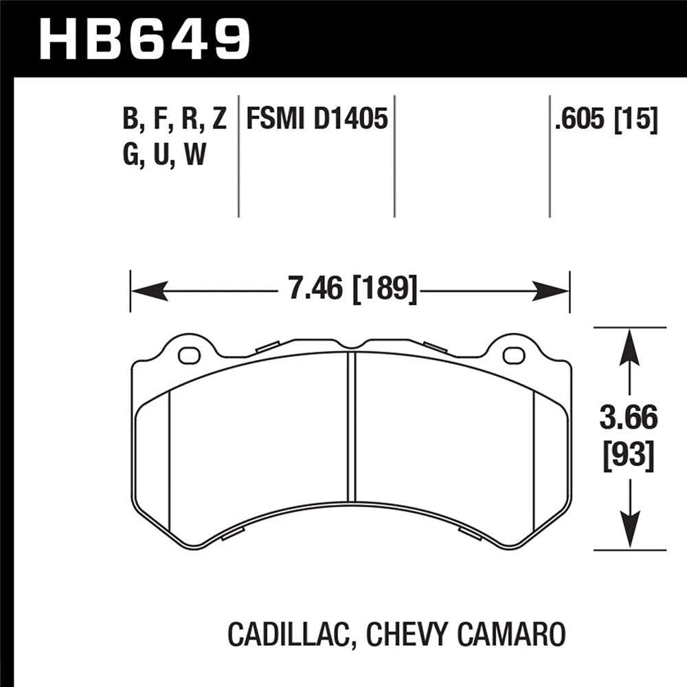 Hawk HPS Street Brake Pads | HB649F.605