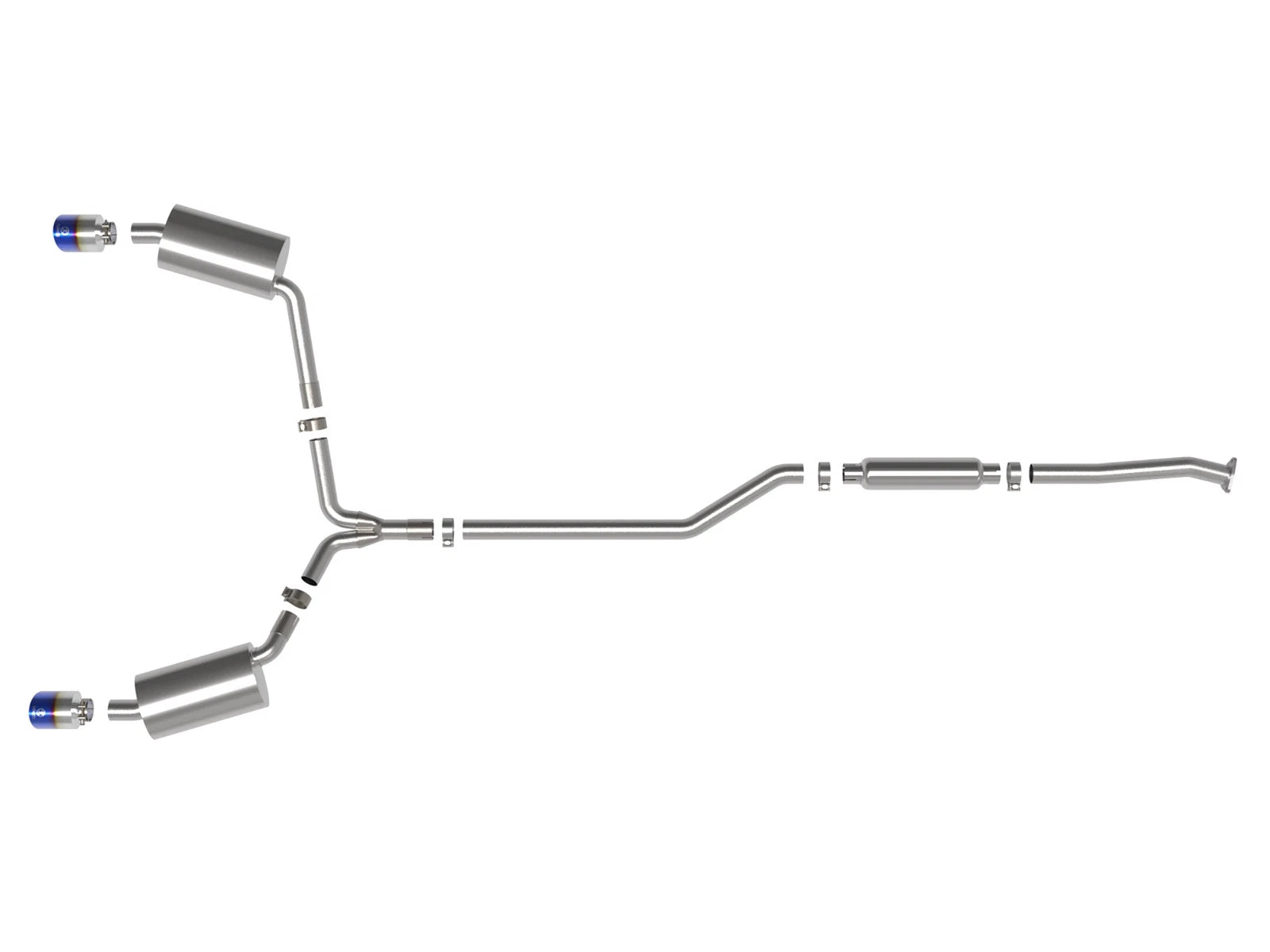 aFe 2-1/4in to 2-1/2in Cat-Back Exhaust System | Acura TSX (09-14) w/ BlueFlame Tip (49-36629-L)