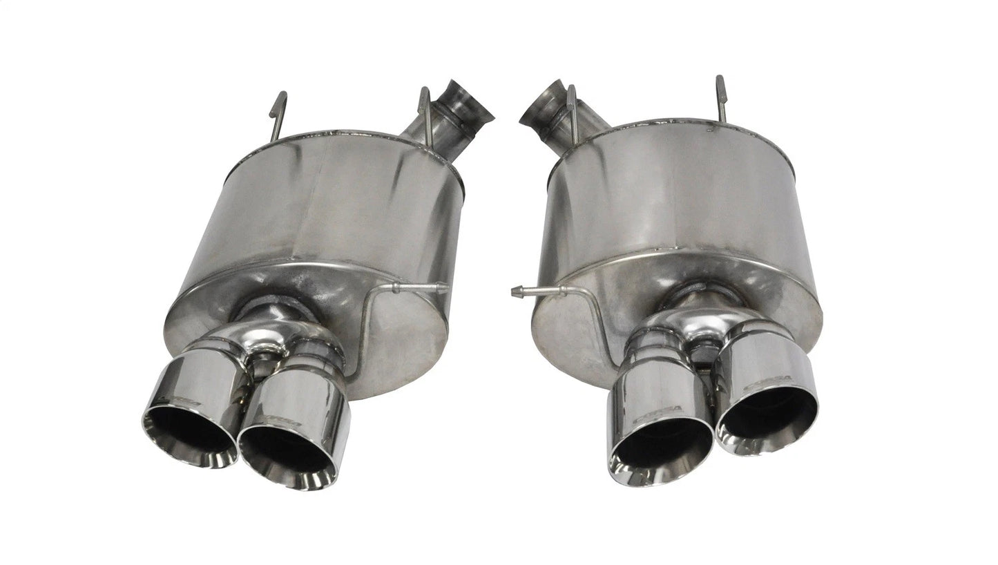 CORSA Sport / 3.0 in Axle-Back 4.0 in Twin Tips | 2013-2014 Ford Mustang GT500 (14321)