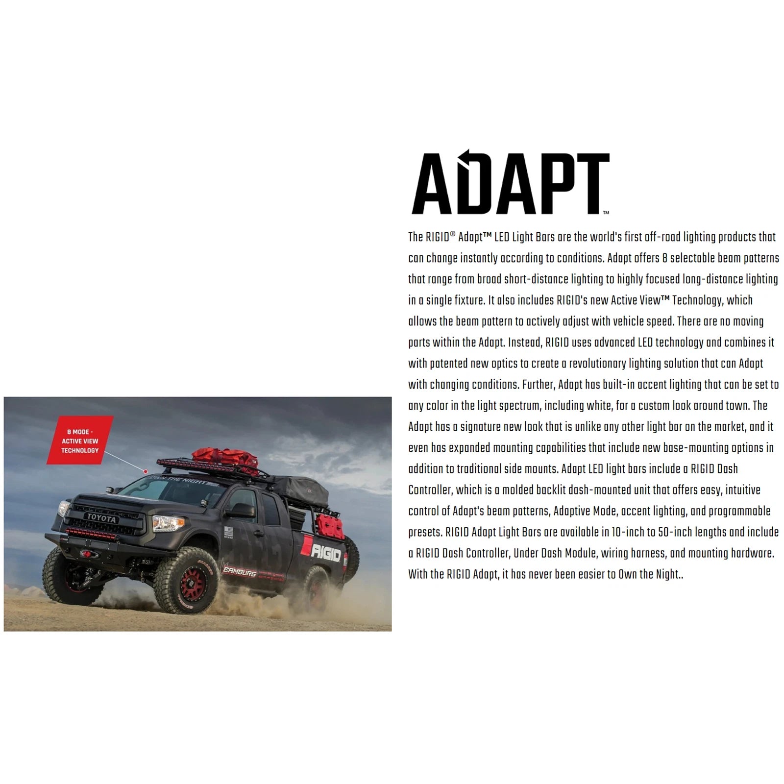 Rigid Industries Rigid Adapt Light Bar: 30in (RIG230413)