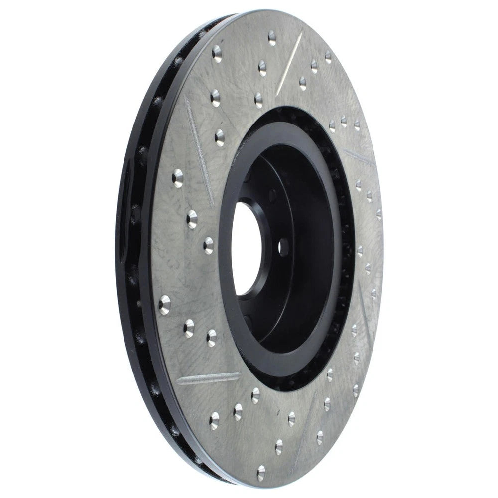 StopTech 127.04004L Front Left Drilled Slotted Brake Rotor for 2012-19 Fiat 500
