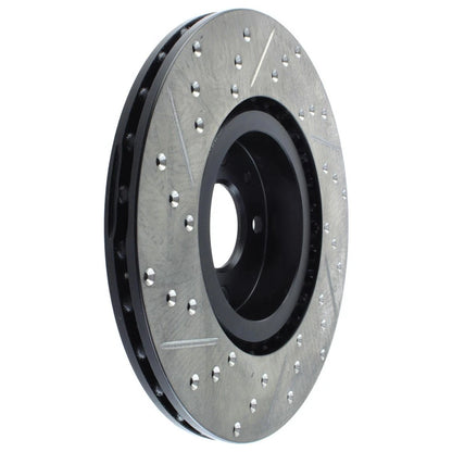 StopTech 127.04004L Front Left Drilled Slotted Brake Rotor for 2012-19 Fiat 500