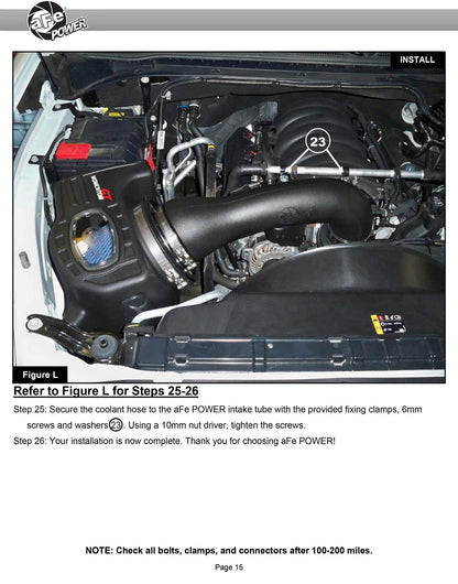 aFe Momentum Cold Air Intake w/ Pro Dry S Filter | GM 2500/3500HD V8 6.6L (20) (50-70055D)