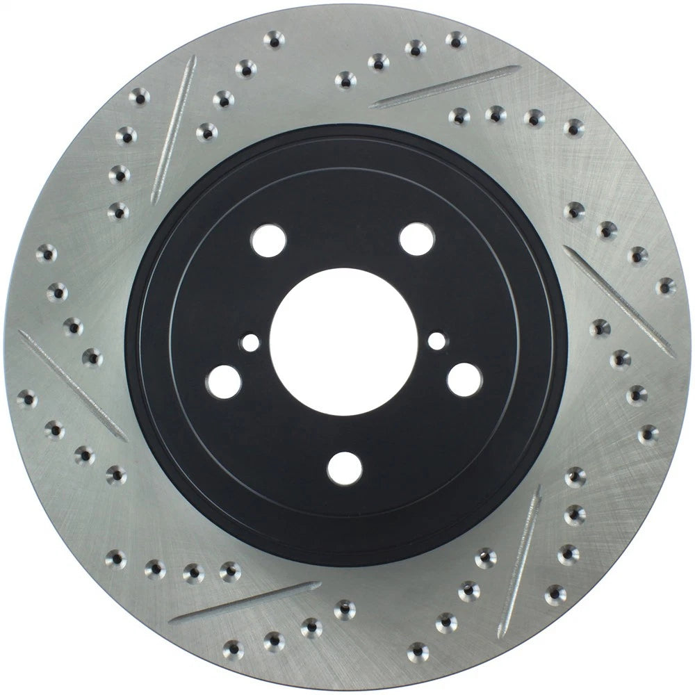 StopTech 127.47021R Front Right Drilled Brake Rotor for 2009-18 Subaru Forester