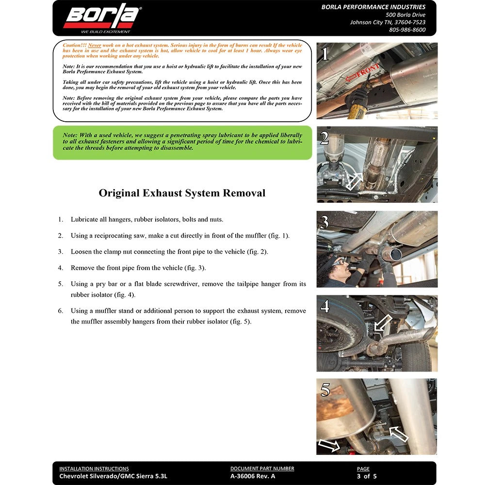 Borla Cat-Back Exhaust System - Touring | Multiple Fitments (140793)