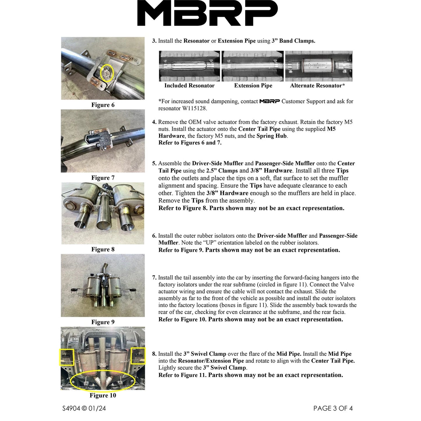 MBRP S49043BE Stainless Cat Back Exhaust System for 2024-26 Integra Type-S 2.0L