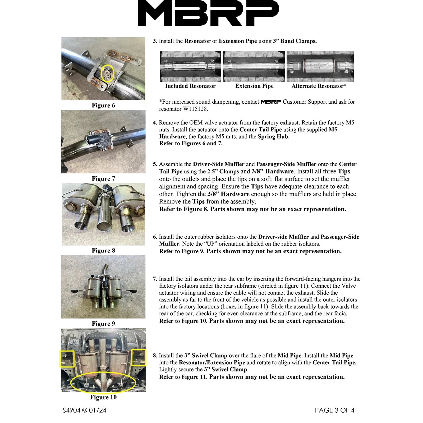 MBRP S49043BE Stainless Cat Back Exhaust System for 2024-26 Integra Type-S 2.0L