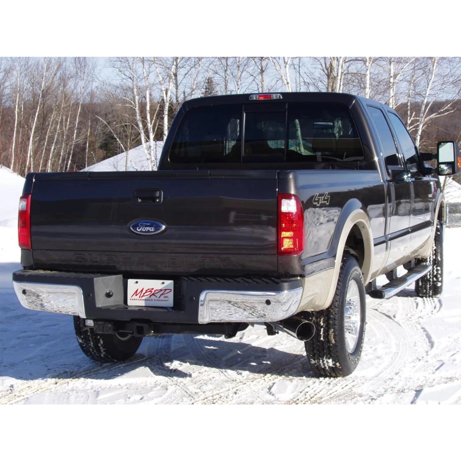 MBRP 4in Aluminum Filter Back Down Pipe | Ford F250/350/450 6.4L (08-10) (S6282AL)