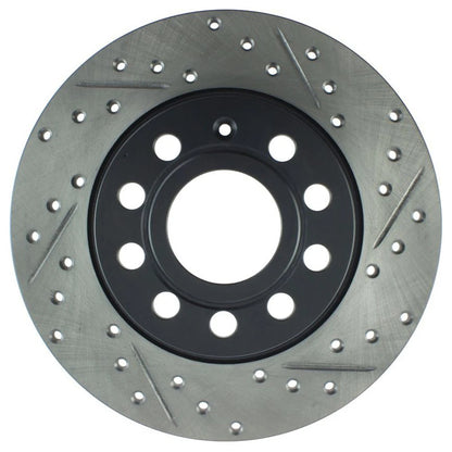 StopTech 127.33131L Rear Left Drilled Disc Brake Rotor for 10-18 Golf GTI Jetta