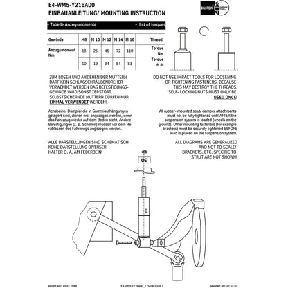 Bilstein B6 Mazda MX-5 Miata Base Rear 46mm Monotube Shock Absorber