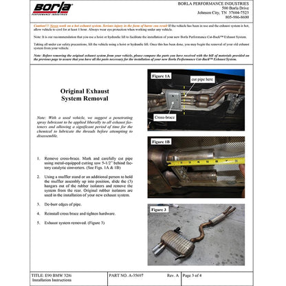 Borla Cat-Back Exhaust System - Touring | Multiple Fitments (140505)