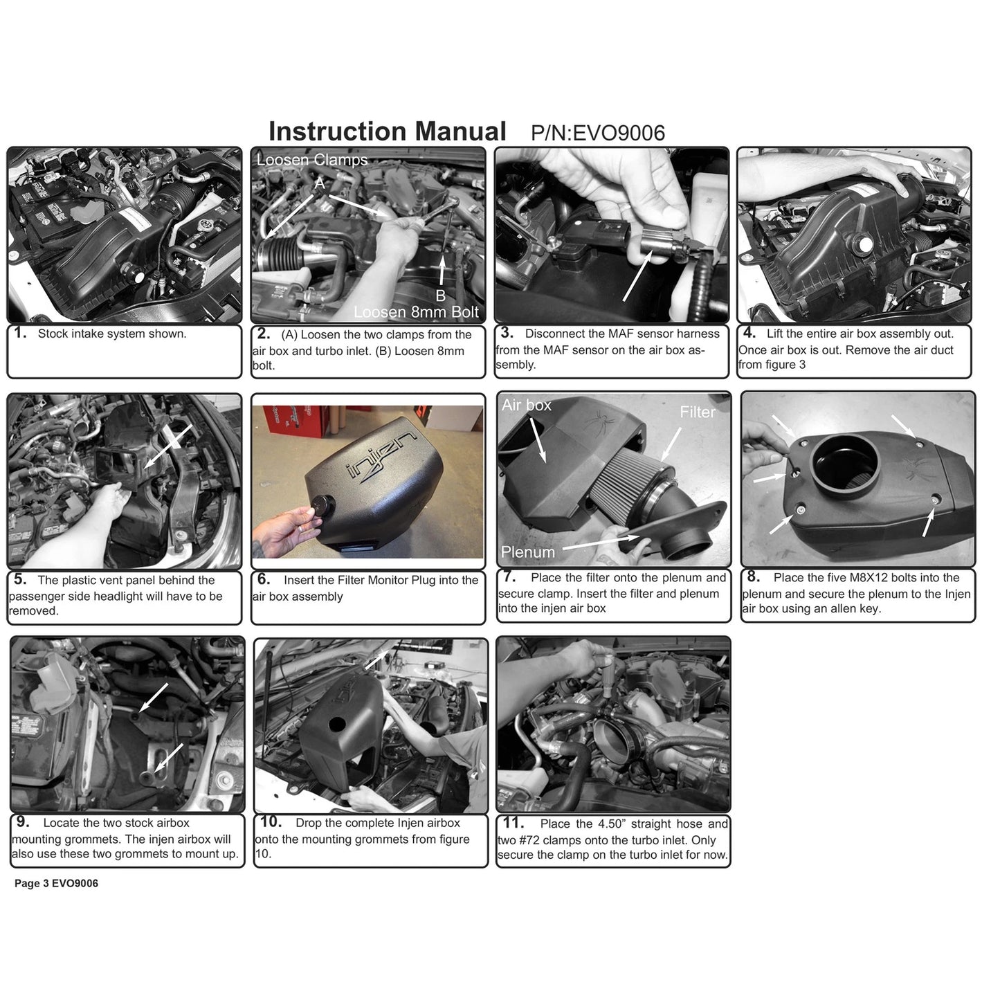 Injen Powerstroke 6.7L Evolution Intake | Ford F-250/F-350 Super Duty (99-16) (EVO9006)