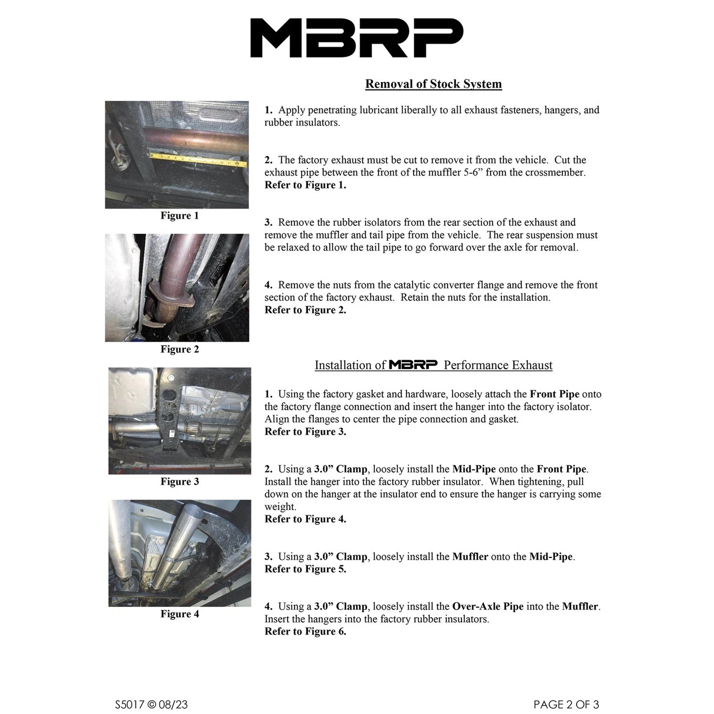 MBRP 3in Stainless Steel Cat-Back Single High Clearance Rear Exit Exhaust | Chevrolet Colorado / GMC Canyon (23) (S5017304)