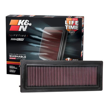 K&N 33-3071 Performance Air Filter for 16-22 Giulia / Stelvio 2.0 Gas 2.2 Diesel