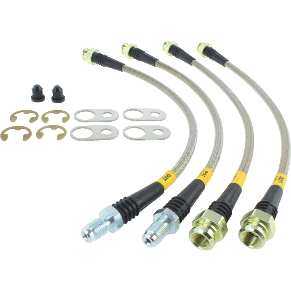 StopTech 950.46509 Rear Braided Brake Line for 2007-15 Outlander / 09-16 Lancer