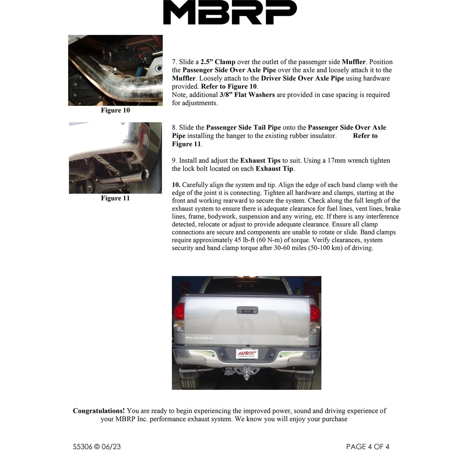 MBRP 2.5in Cat-Back Dual Split Side Exit Exhaust | Toyota Tundra 4.7L/5.7L V8 (07-09) (S5306409)