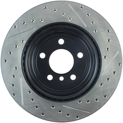 StopTech 127.34141R Rear Right Drilled Brake Rotor for 2017-19 330i / 12-16 335i