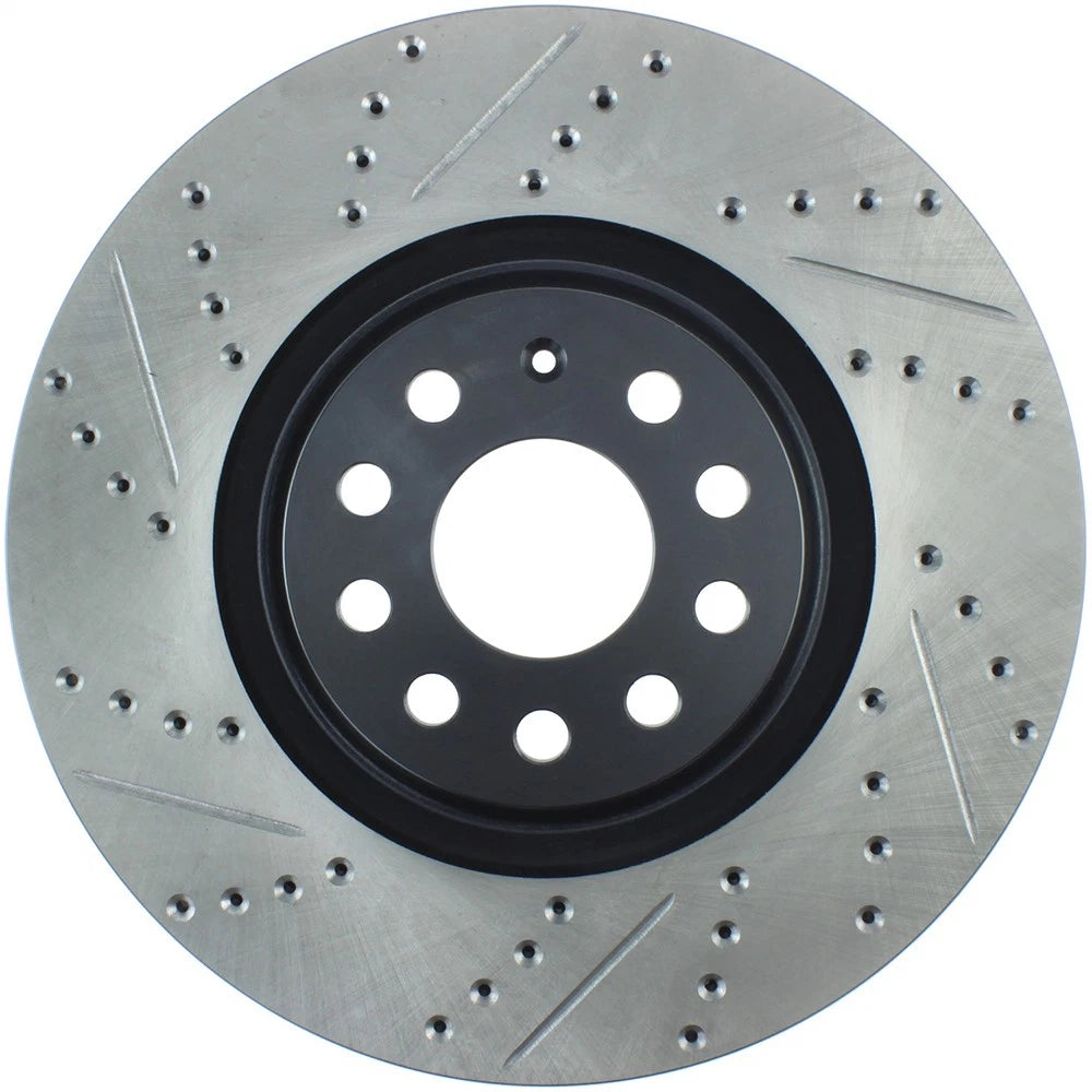 StopTech 127.33144R Front Right Drilled Brake Rotor for 2014-19 S3 / 12-17 VW CC