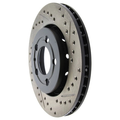 StopTech 127.33069L Rear Left Drilled Brake Rotor for 00-06 Audi TT / 02-06 Golf