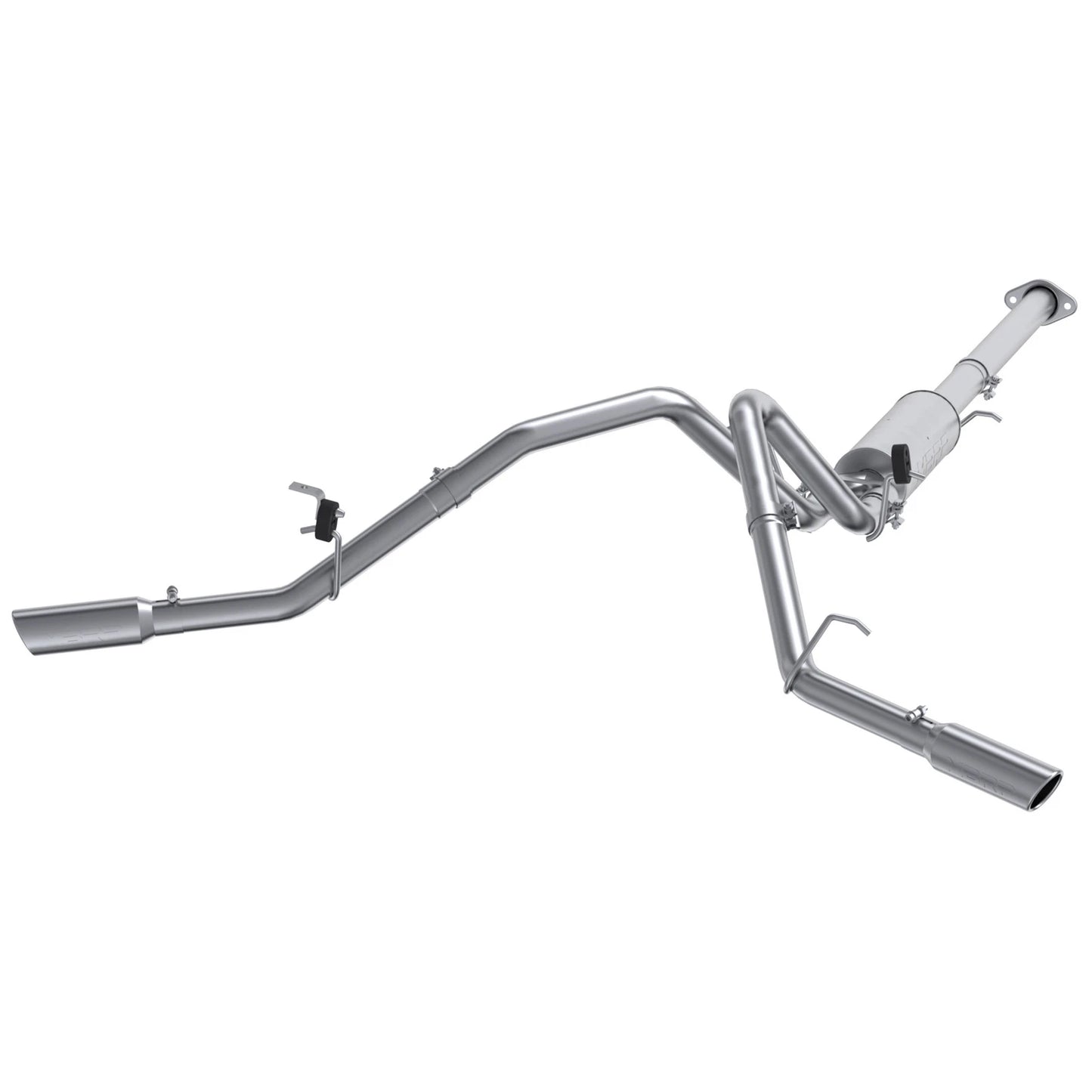 MBRP 3in. Cat-Back 2.5in. Dual Split Side Exit Exhaust | Chevy/GMC 1500 (Next Gen) (07-08) (S5038AL)