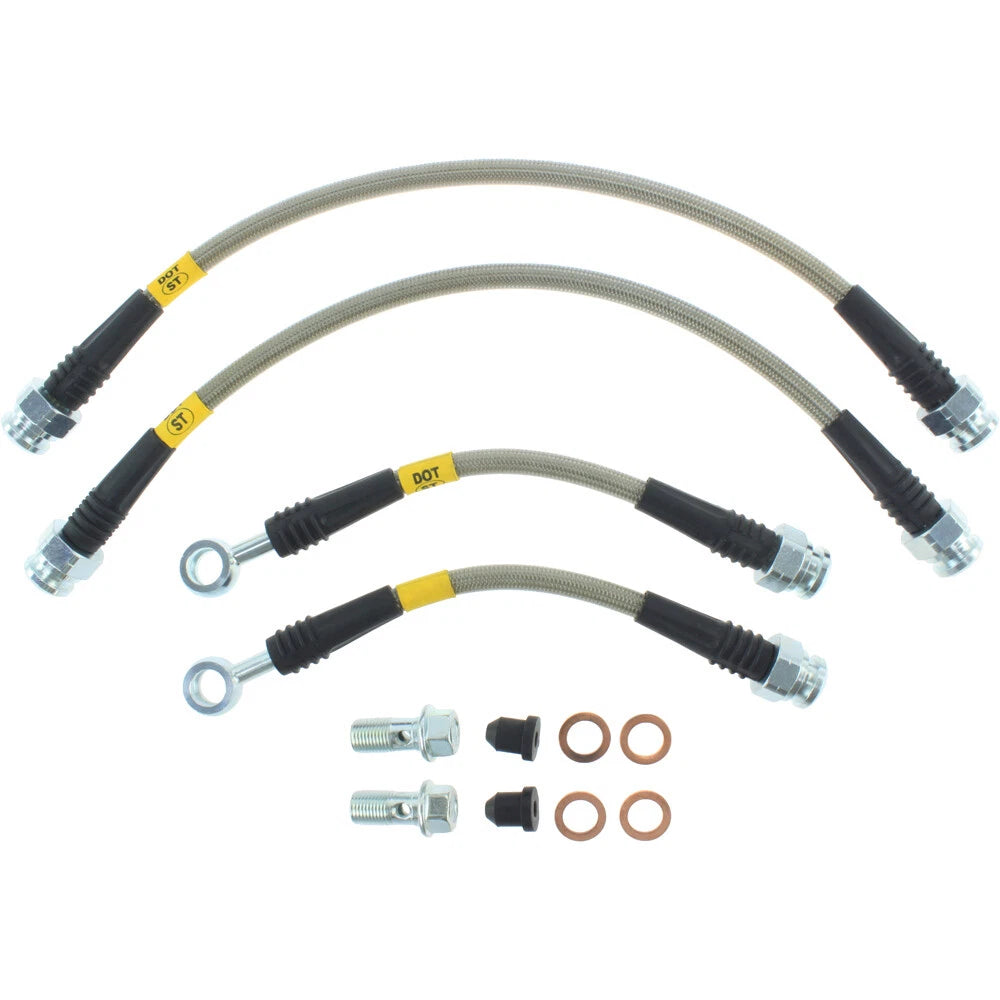 StopTech 950.40512 Rear Braided Stainless Brake Line Kit for 2006-2014 Ridgeline